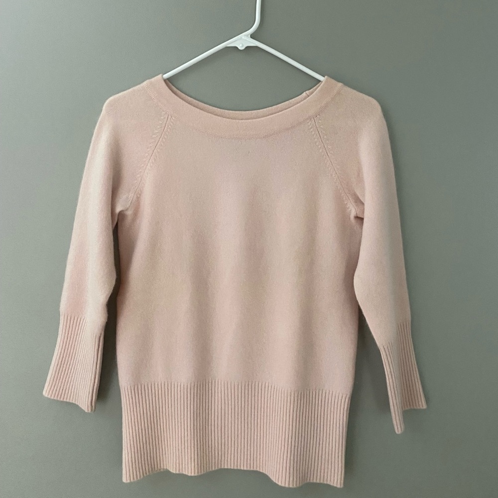willi smith sweater medium cashmere light pink